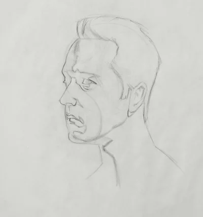 Portrait Aufbau-Zeichnung