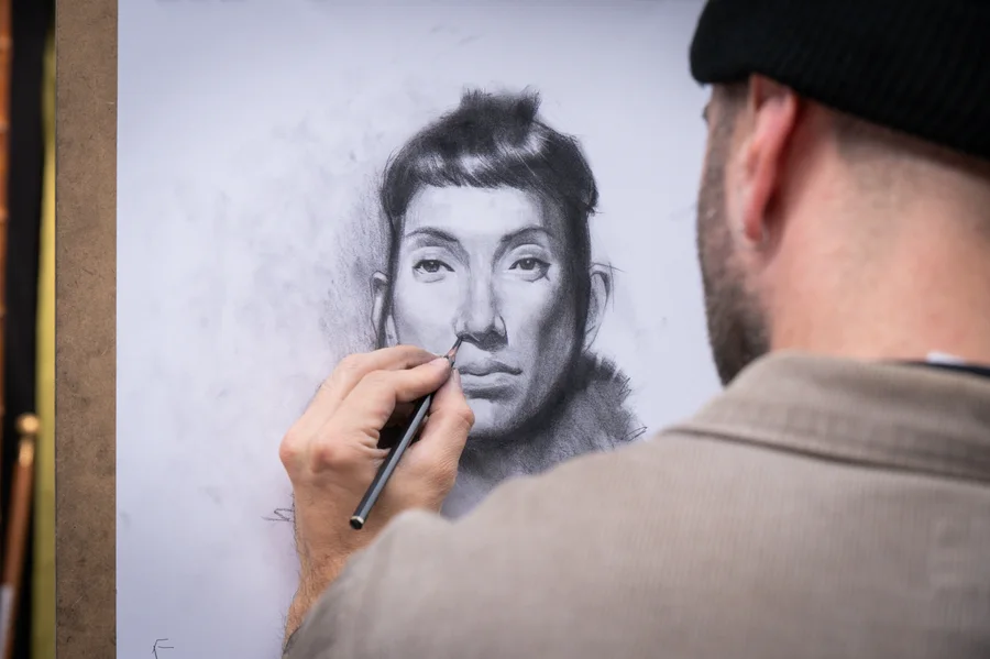 Portrait zeichnung bleistift