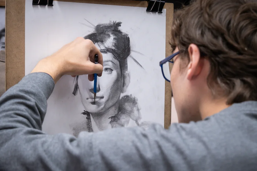 Bleistift portrait zeichnung