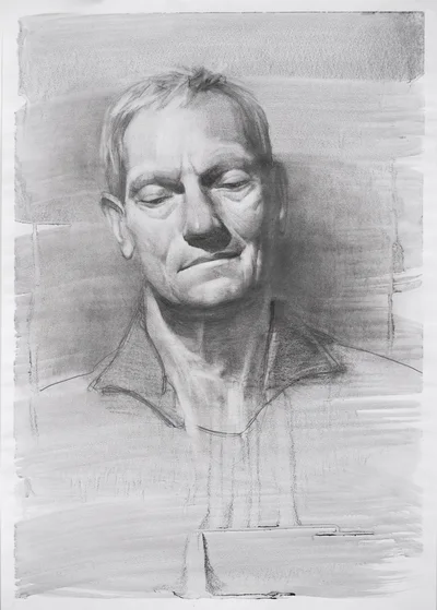 Portrait man graphit