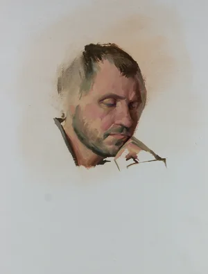 Portrait in oil