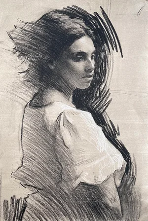 Effie portrait drawing